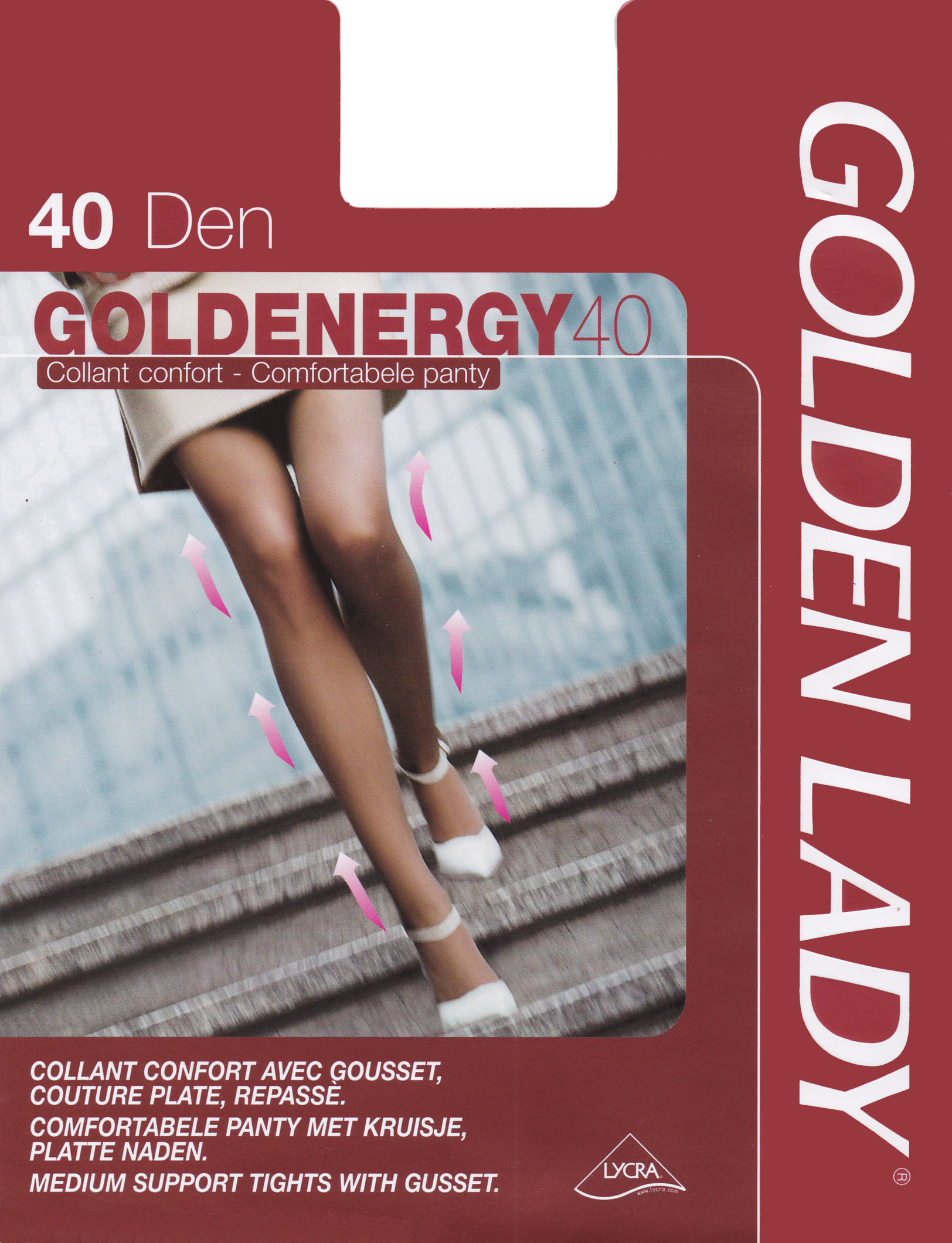 collant golden lady transparent